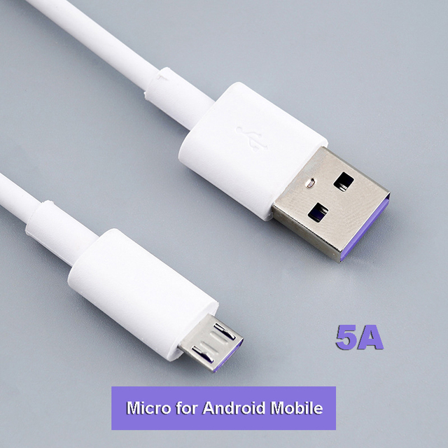 USB C Cable 5A Supercharge USB Type C Cable for Huawei p20 5A Quick Charging Fast Charger Cable