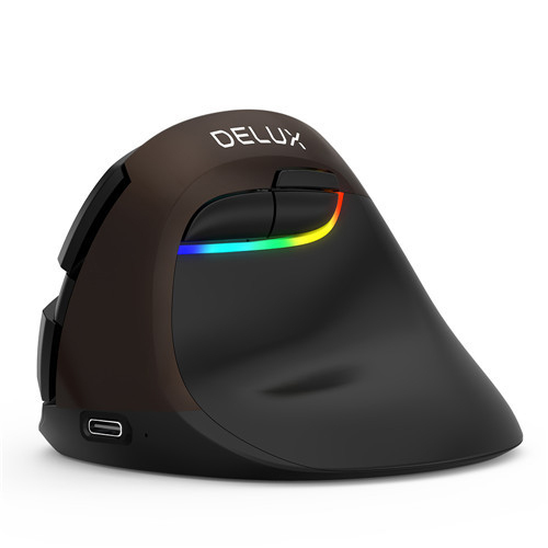 Bluetooth 2.4GHz Rechargeable Mice Ergonomic Grip Vertical Mouse Wireless Gaming