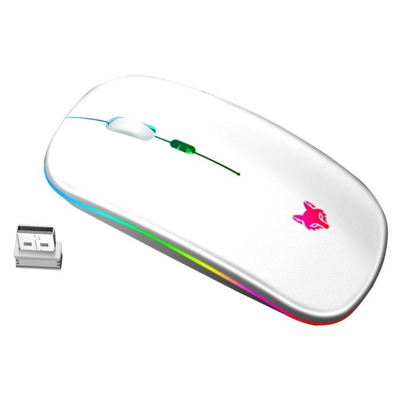 1600 Ergonomic Mouse' DPI Silent  Wireless Design Rechargeable Thin Mouse