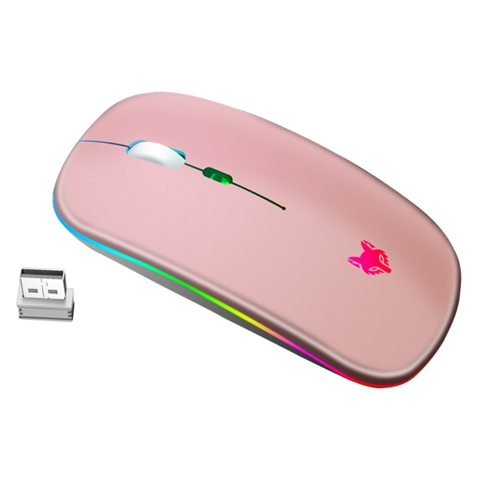 1600 Ergonomic Mouse' DPI Silent  Wireless Design Rechargeable Thin Mouse