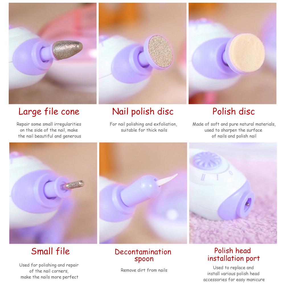 Electric Manicure Pedicure Kit Multifunctional Pedicure Manicure Tools Set Cordless Electric Nail Drill Kit For Men Women Nail C