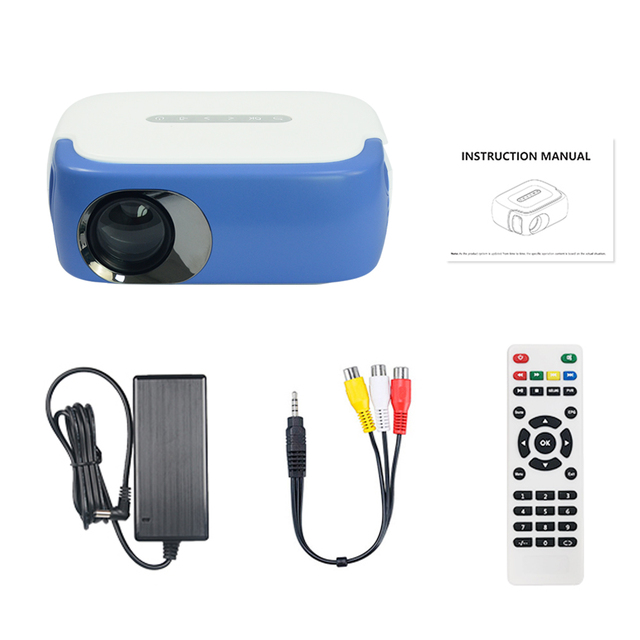 RD860 LED Portable Movies Mini Projector 640*360 Pixels With HDMI/USB/AV/Audio Interfaces for Home Theater Entertainment