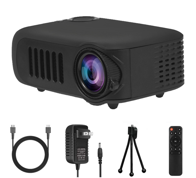 A2000 Mini Projector Portable LED Pico Video Projector for Cartoon, Movies, Pocket Home Phone Projector for Home Theater