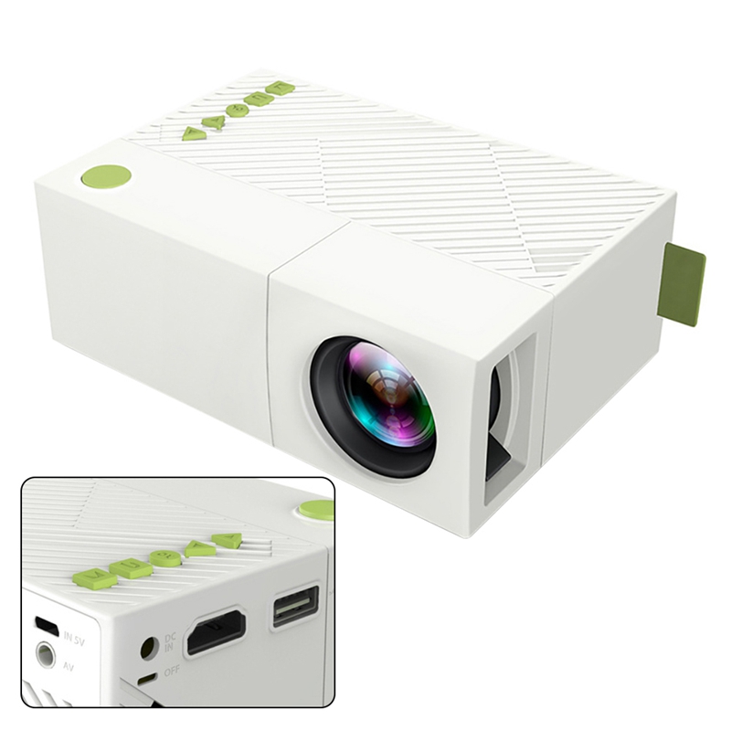 Projector YG310 600 Lumens 1080P Household Parent-Child Portable Projector Home Office Mini LED TV