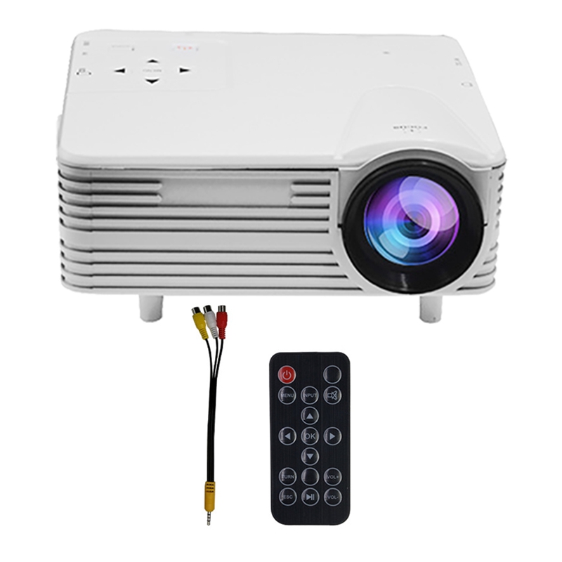 Projector H80 400 Lumens 1080P Household Parent-Child Portable Projector Home Office Mini LED TV