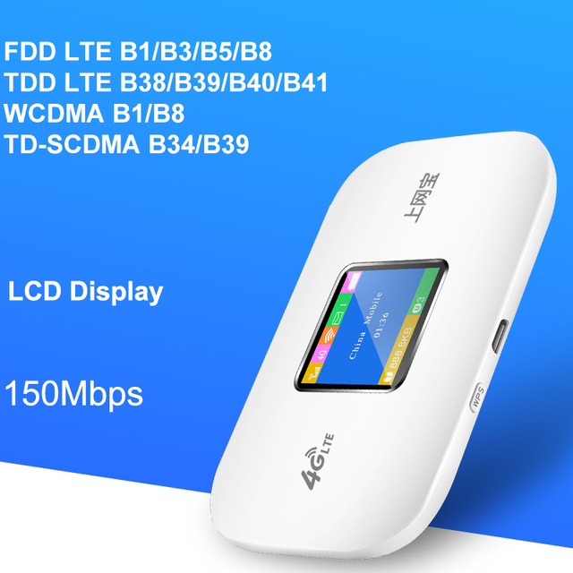 4G Wifi Router mini router 3G 4G Lte Wireless Portable Pocket wi fi Mobile Hotspot Car Wi-fi Router With Sim Card Slot
