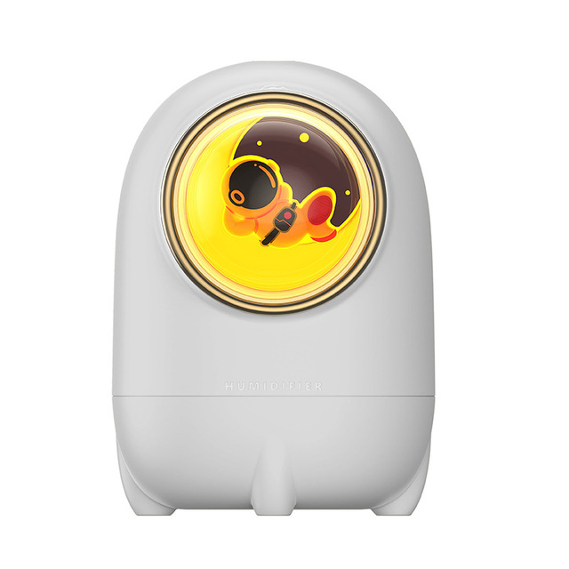 260ML Wireless Air Humidifier Rotatable Space Capsule Music Box USB Rechargeable Ultrasonic Mist Aroma Diffuser with LED Lamp