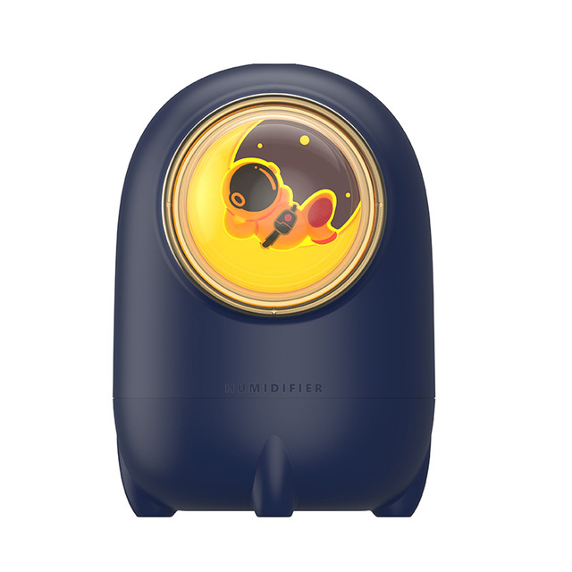 260ML Wireless Air Humidifier Rotatable Space Capsule Music Box USB Rechargeable Ultrasonic Mist Aroma Diffuser with LED Lamp