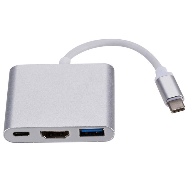 Usb3.1 To HDMI Three In One cable Expansion Dock USB + PD Power Supply Converter Expansion Dock cable