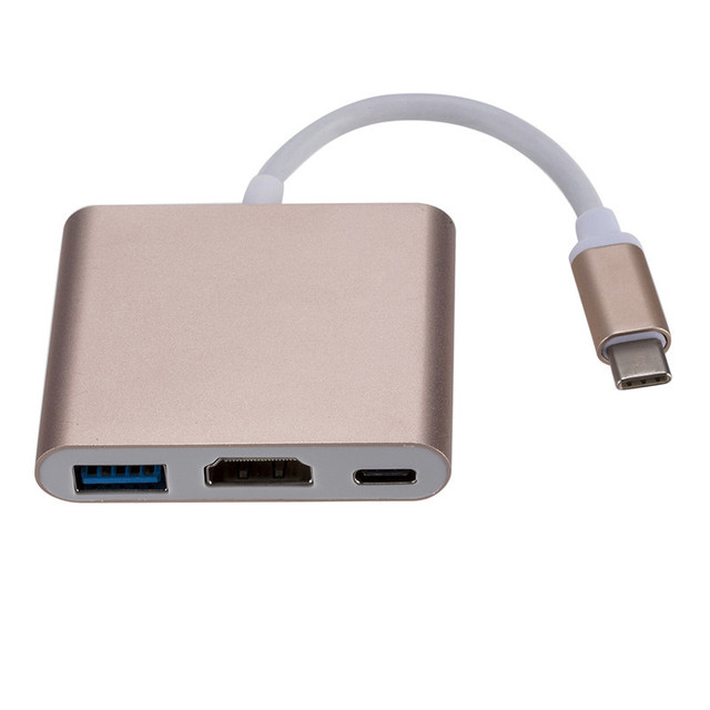 Usb3.1 To HDMI Three In One cable Expansion Dock USB + PD Power Supply Converter Expansion Dock cable