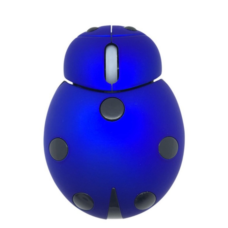 Cute Wireless Mouse Ladybug Cartoon 3 Buttons 1200 DPI Portable Mouse