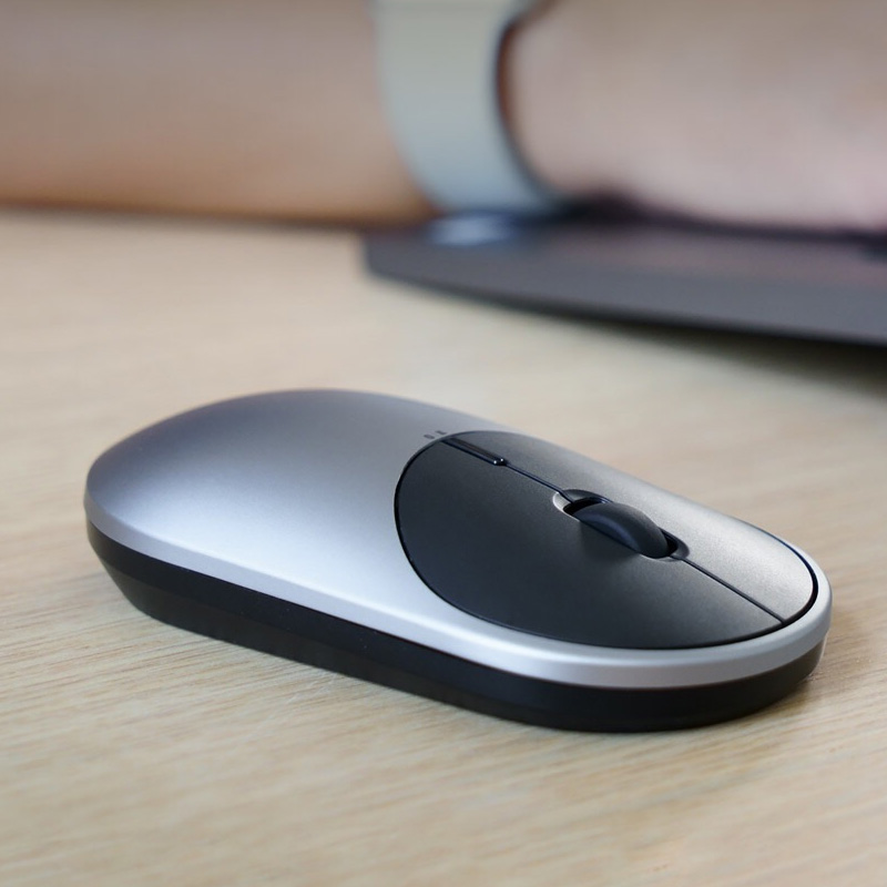 Portable Mouse  4-DPI 4000 2400 1800 1200 Bluetooth RF2.4 Aluminium Metal ABS