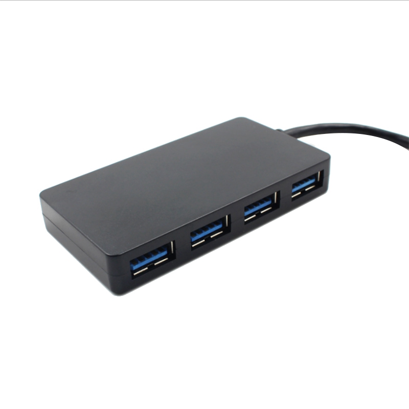 USB Hub cable, 4-Port Ultra-Slim USB 3.0 Hub Portable Adapter High Speed Expansion Multi USB Hub Splitter Lead Adapter Cable