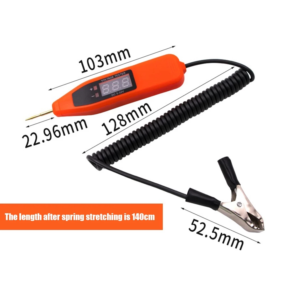 Auto electrician probe machine car tools 5V/24V/32V Car Electrical Circuit Test Pen dca voltage detector AC Voltage indicator