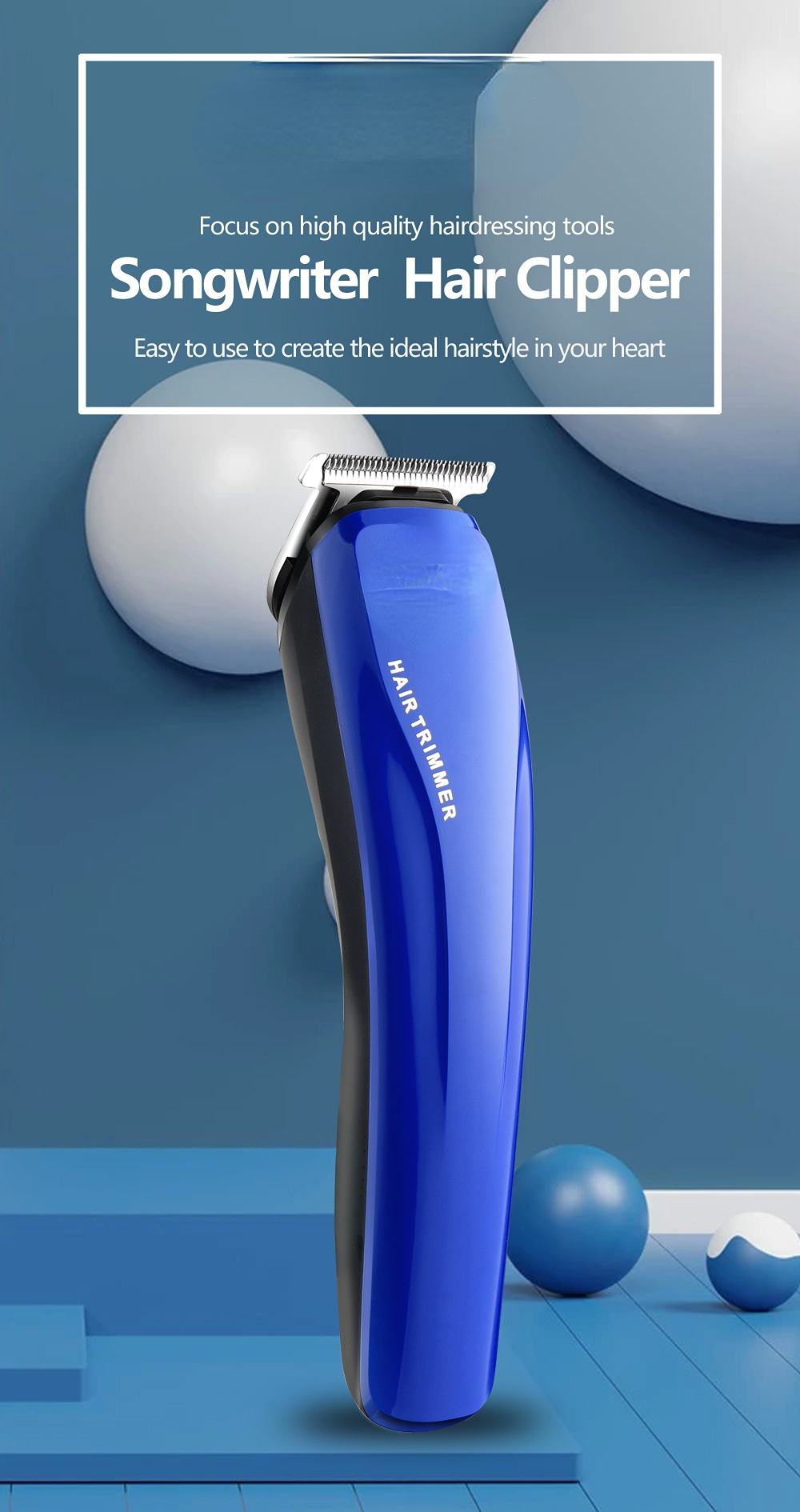 HTC Hair Trimmer  Hair Clipper Cordless Hair Cutting Machine  Wireless Electric