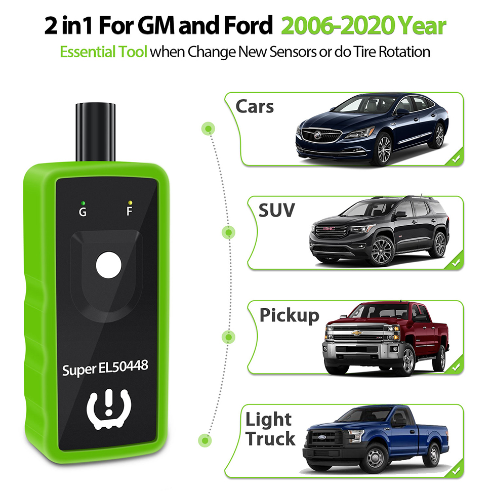 Universal TPMS Reset Tool For GM Ford Opel U508 Auto Tire Pressure Monitoring System Diagnostic Car TPMS Sensor Security Alarm
