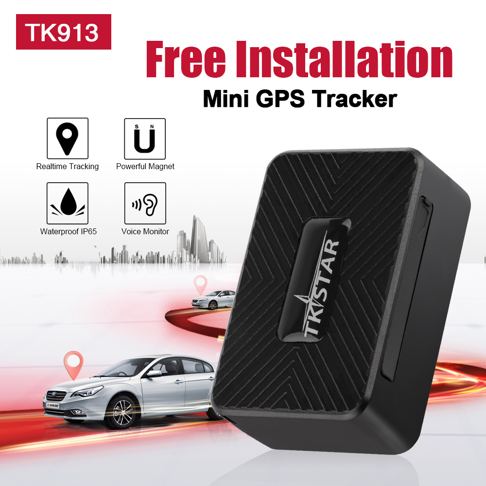 Magnet GPS Tracker Car TKSTAR Waterproof Voice Monitor 1500mAh Move Overspeed Alarm Mini GPS GSM Tracker Data Saving