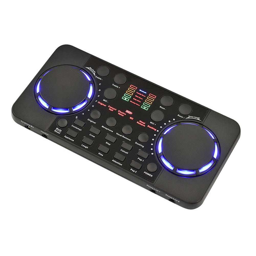 V300 Pro Live Streaming Sound Card 10 Sound Effects Audio Interface Mixer for DJ Music Studio Recording Karaoke