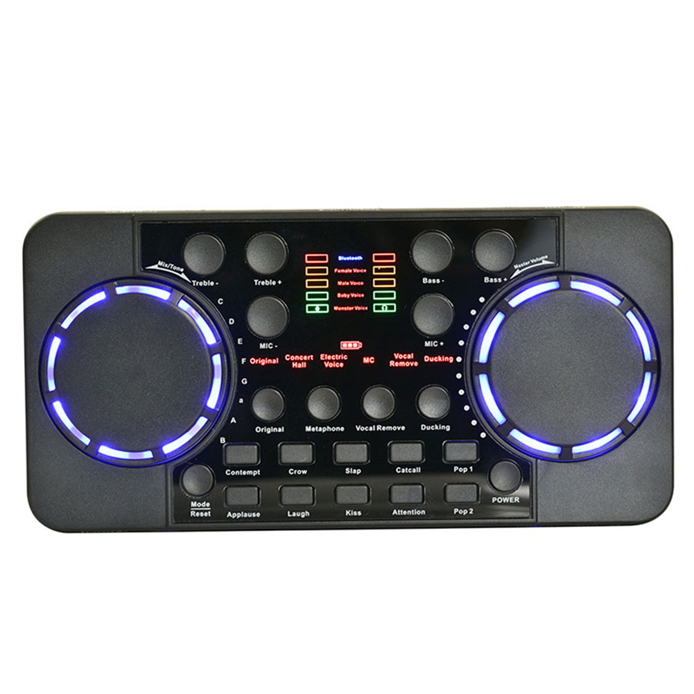 V300 Pro Live Streaming Sound Card 10 Sound Effects Audio Interface Mixer for DJ Music Studio Recording Karaoke