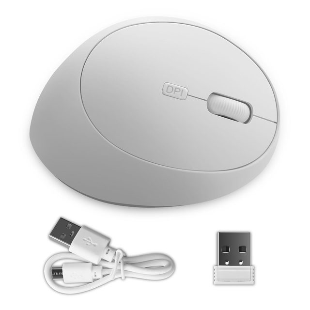 Ergonomic Vertical Mouse 2.4G Wireless USB Rechargeable 1600DPI Gamer Mice 6D