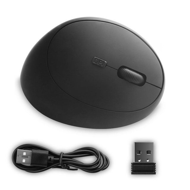 Ergonomic Vertical Mouse 2.4G Wireless USB Rechargeable 1600DPI Gamer Mice 6D