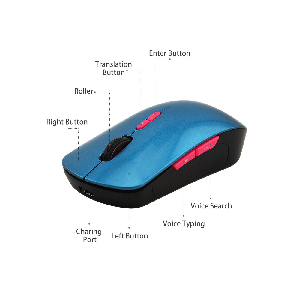 AI Smart Wireless Mouse Rechargeable Ergonomic Computer Mice