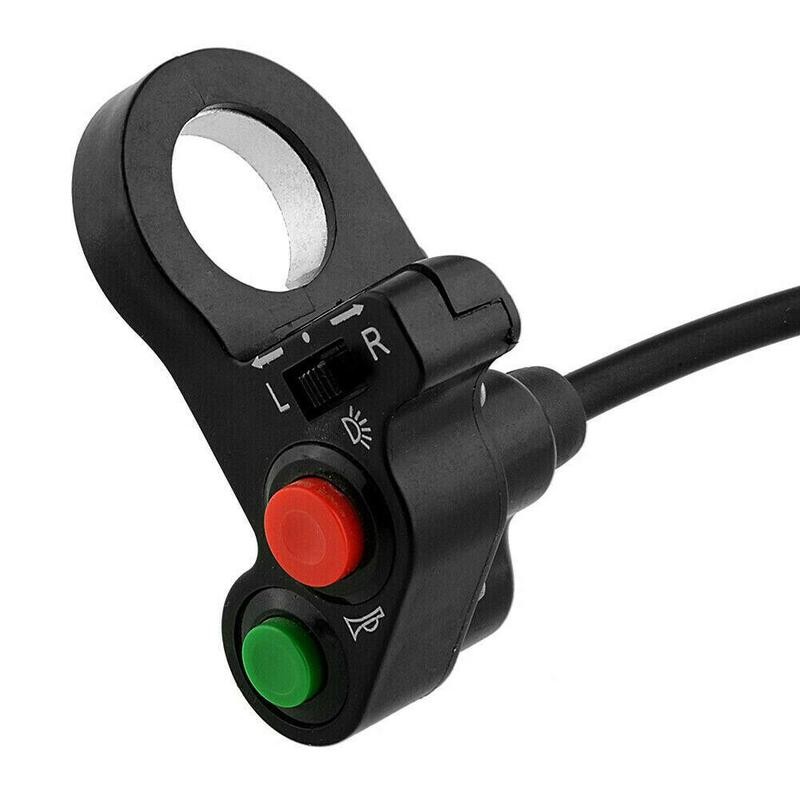 Motorcycle Switch Handlebar Switch Electric Bike Scooter Horn Turn Signals On/Off Button Light Switch Motorcycle Accessories