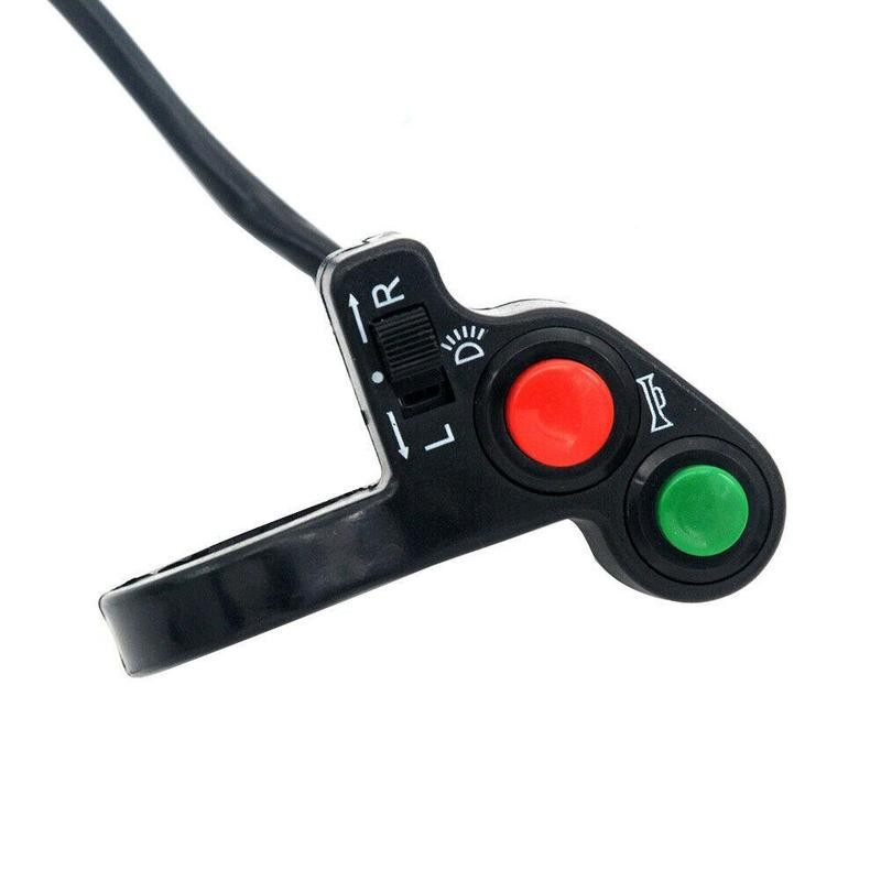 Motorcycle Switch Handlebar Switch Electric Bike Scooter Horn Turn Signals On/Off Button Light Switch Motorcycle Accessories
