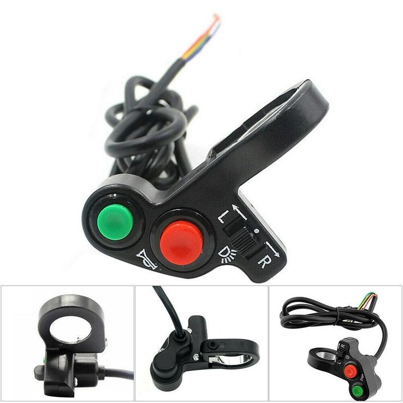 Motorcycle Switch Handlebar Switch Electric Bike Scooter Horn Turn Signals On/Off Button Light Switch Motorcycle Accessories