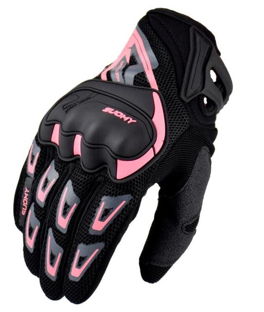 Mens Motorcycle Gloves Racing Gant Moto Motorbike Motocross Riding Gloves Motorcycle Breathable Summer Colors Pink Guantes