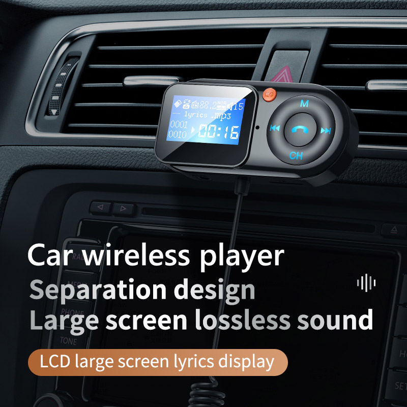 FM Modulator AUX Audio MP3 Player USB Type C PD Fast Charging Car Charger Handsfree Bluetooth 5.0 Car Kit FM Transmitter