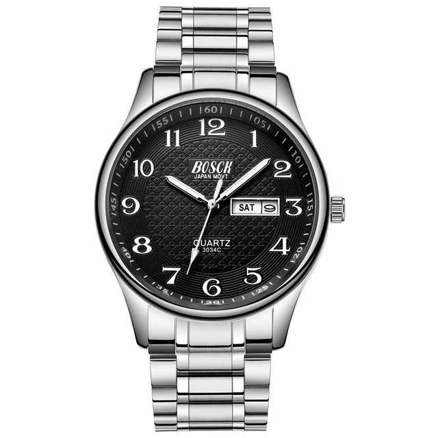 Calendar Men's Watches Business Luminous Number Quartz Wrist Watches And Clocks