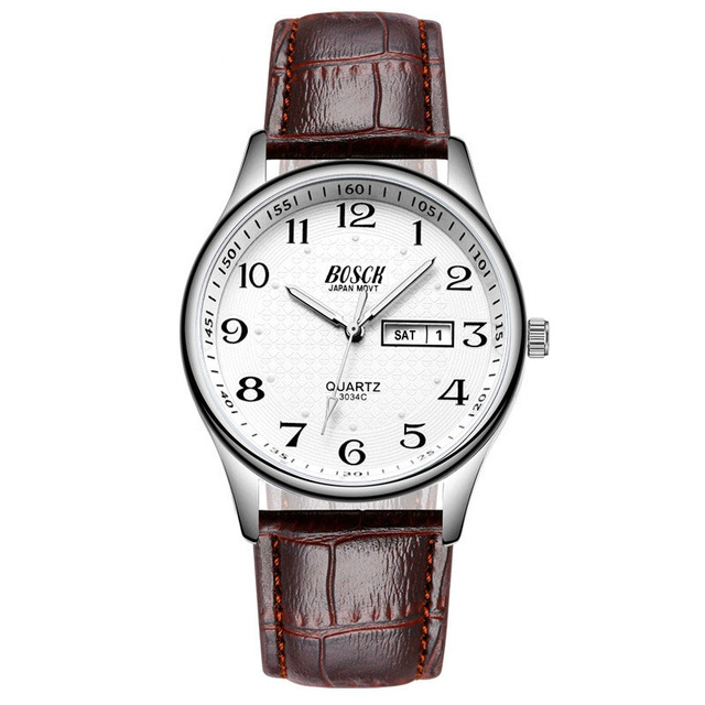Calendar Men's Watches Business Luminous Number Quartz Wrist Watches And Clocks
