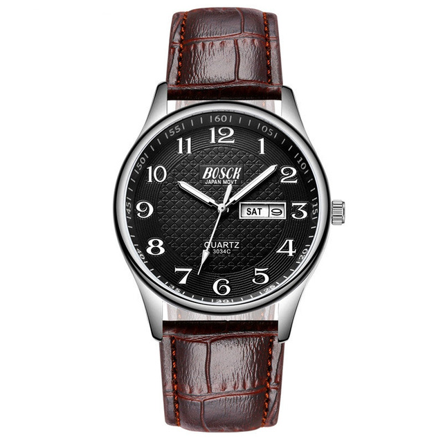 Calendar Men's Watches Business Luminous Number Quartz Wrist Watches And Clocks