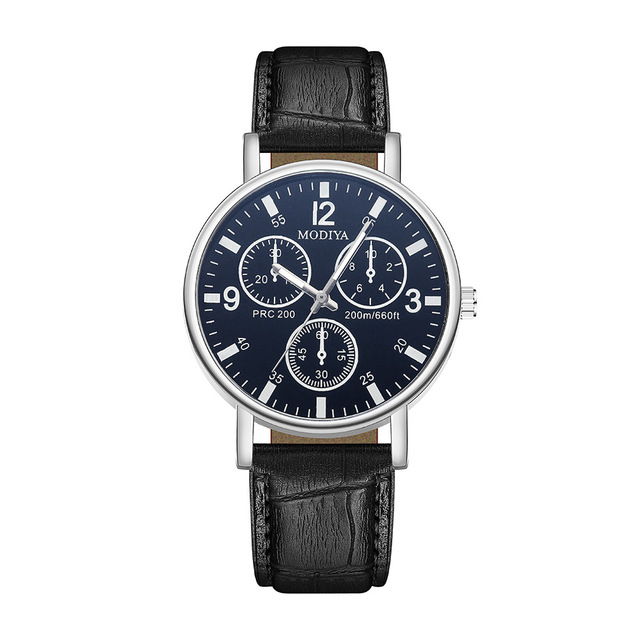 New Fashion Men Watches for Gift Leather Strap Quartz Watches Sports Military Watches  Wrist Watch Bracelet Gift