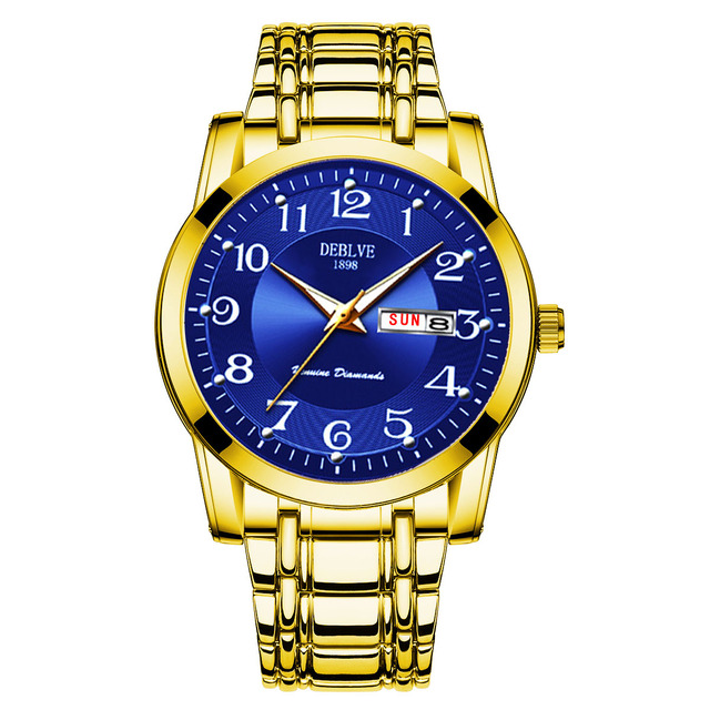Luxury Mens Watches Luminous Waterproof Stainless Steel Watch Quartz Men Date Calendar Business Wristwatch