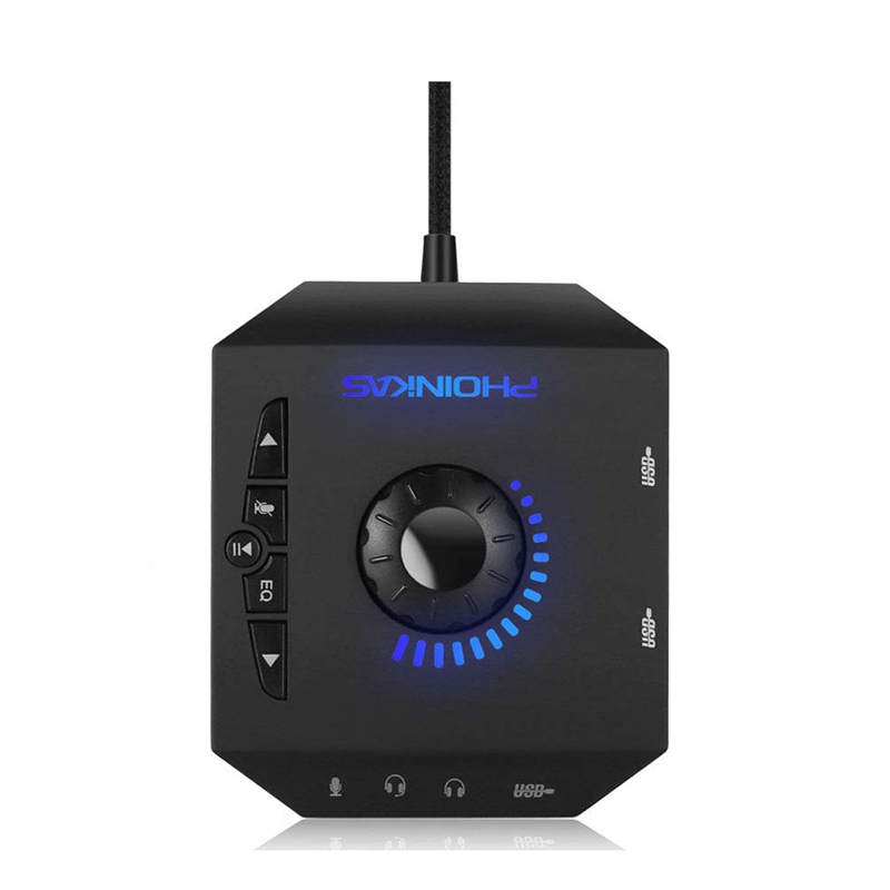 Profession Computer USB Sound Card Channel 7.1 Audio Adapter Converter Audio Interface for PC Laptop External Sound Card