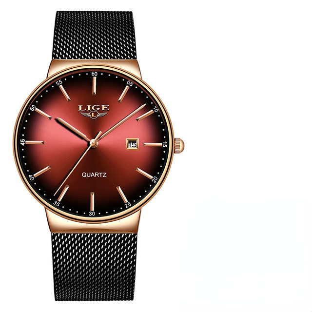 Top Brand Luxury Casual Watch For Men Waterproof Fashion Clock Quartz Watches Thin Wristwatch Hombre