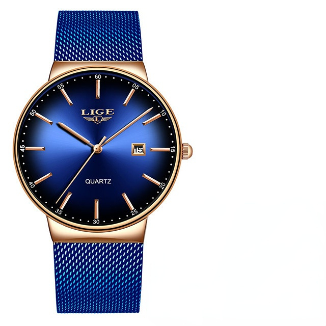 Top Brand Luxury Casual Watch For Men Waterproof Fashion Clock Quartz Watches Thin Wristwatch Hombre