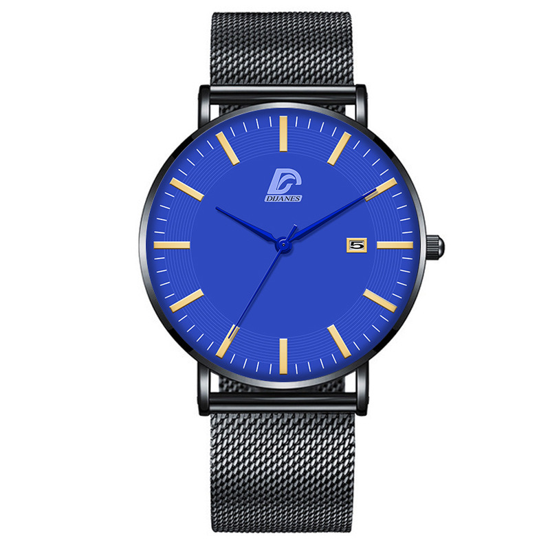 Watch for Men Watch Mens Watch Men Watch New Men's Calendar Quartz Watch Men's Fashion Business Net Band Watch Luxury Watch Men