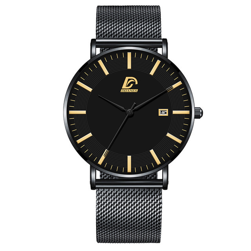 Watch for Men Watch Mens Watch Men Watch New Men's Calendar Quartz Watch Men's Fashion Business Net Band Watch Luxury Watch Men