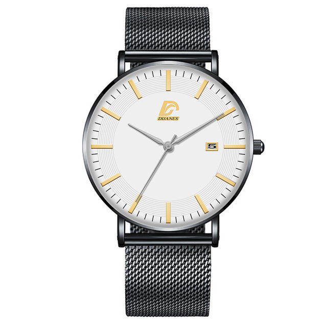 Watch for Men Watch Mens Watch Men Watch New Men's Calendar Quartz Watch Men's Fashion Business Net Band Watch Luxury Watch Men