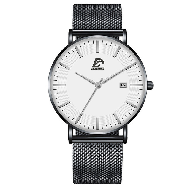 Watch for Men Watch Mens Watch Men Watch New Men's Calendar Quartz Watch Men's Fashion Business Net Band Watch Luxury Watch Men