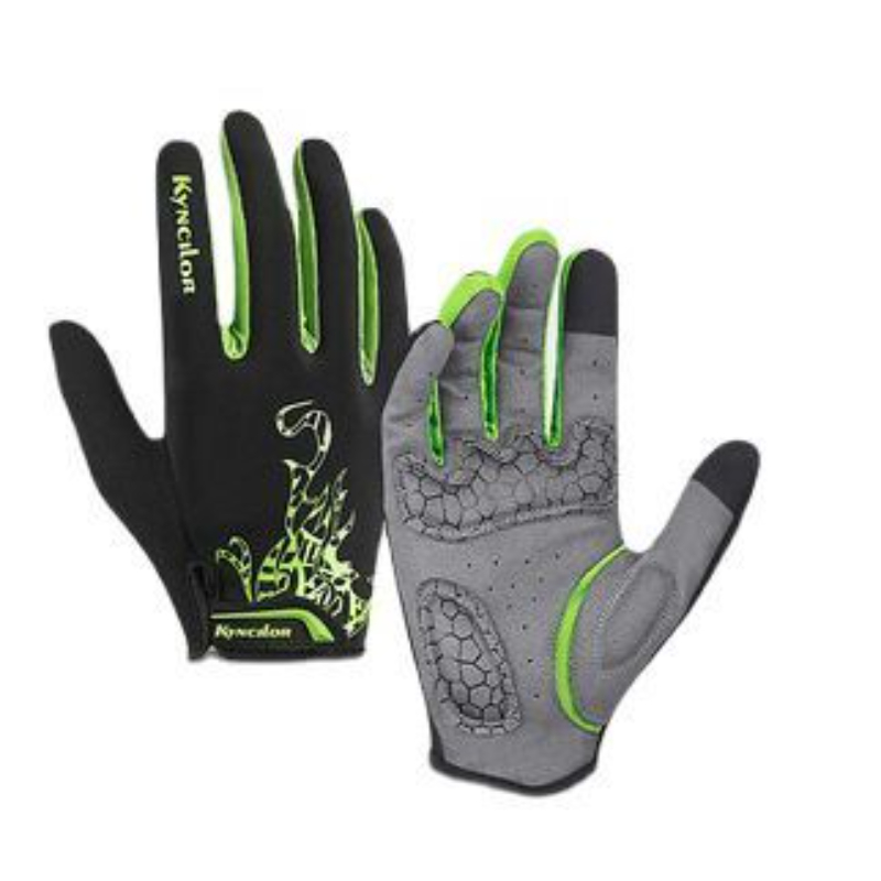 1 Pair Cycling Gloves Men Outdoor Sports Bicycle Full Finger Gloves Touch Screen Shockproof Cycling Gloves Anti-Slip Bike Gloves