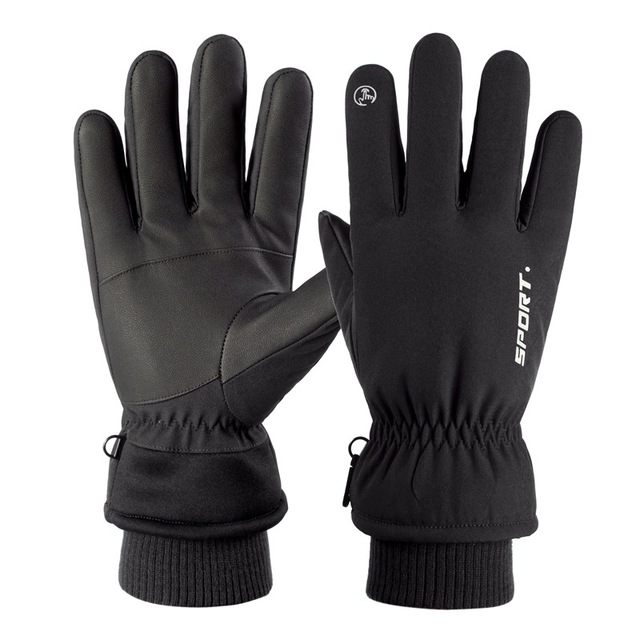 Ski Gloves Winter Men Warm Plush Thickened Touch Screen Windproof Waterproof Outdoor Motorcycle Gloves