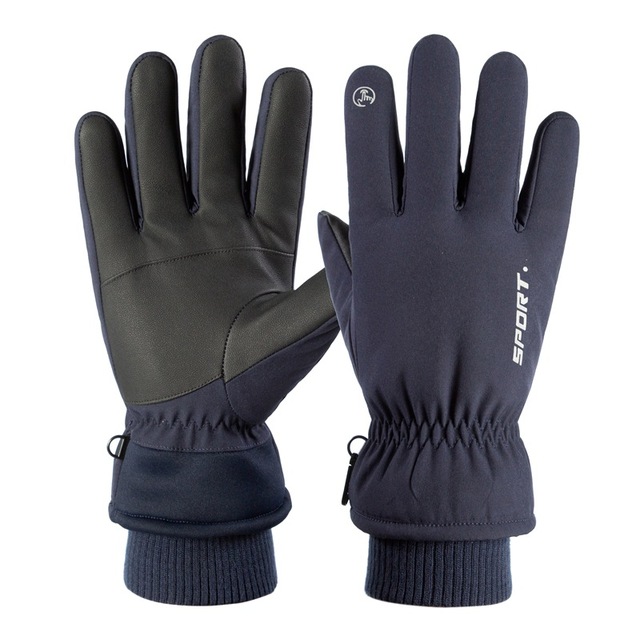 Ski Gloves Winter Men Warm Plush Thickened Touch Screen Windproof Waterproof Outdoor Motorcycle Gloves