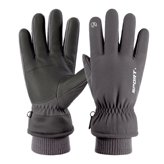 Ski Gloves Winter Men Warm Plush Thickened Touch Screen Windproof Waterproof Outdoor Motorcycle Gloves
