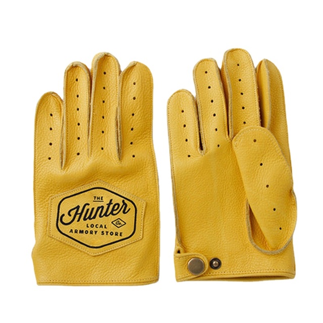 Genuine Leather Men Motorcycle Rider Outdoor Sports Gloves Vintage Leather Gloves Autumn Winter Plush Gloves Gym Gloves