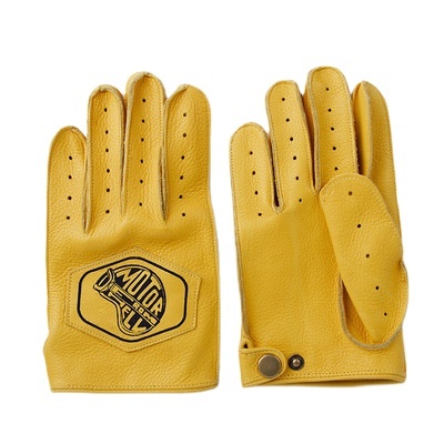 Genuine Leather Men Motorcycle Rider Outdoor Sports Gloves Vintage Leather Gloves Autumn Winter Plush Gloves Gym Gloves