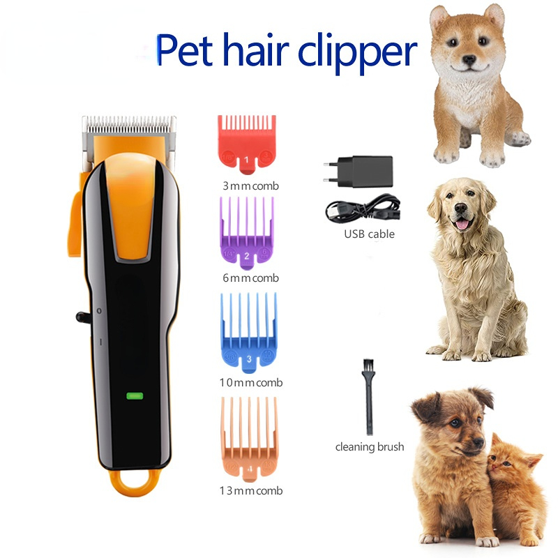 Rechargeable Cordless Electric Dog Hair Clippers, Powerful Pet Shaver Hair Clippers Dog Trimmers Set for Dogs Cats Pet